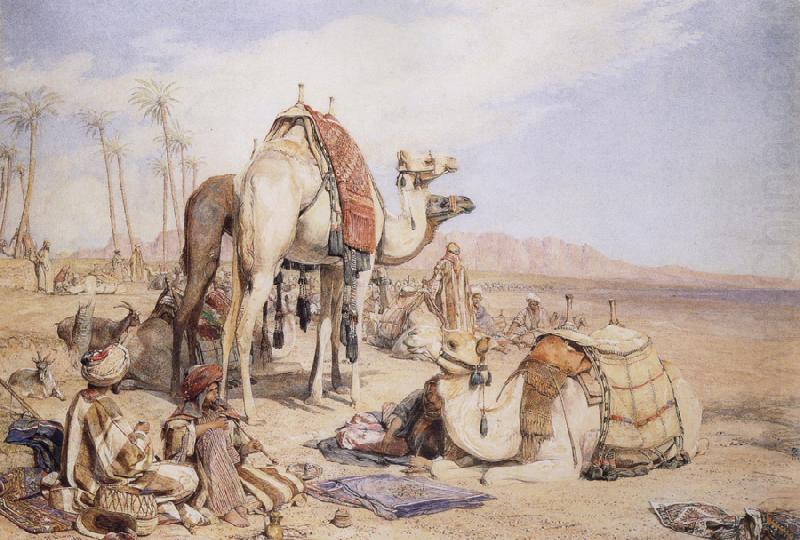 A hat in the desert, John Frederick Lewis